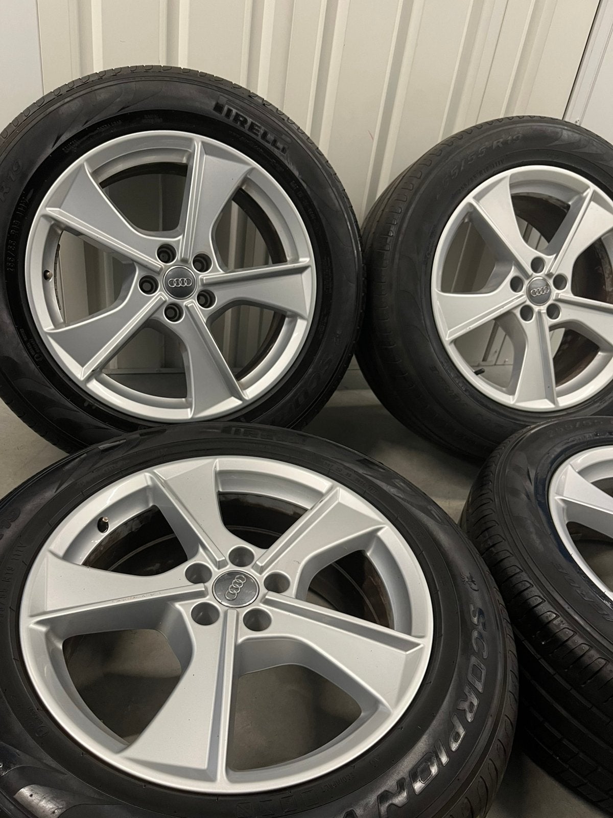 Audi Q7 19 inch orgineel 5X112, Gebruikt, 255 mm, Banden en Velgen, Personenwagen