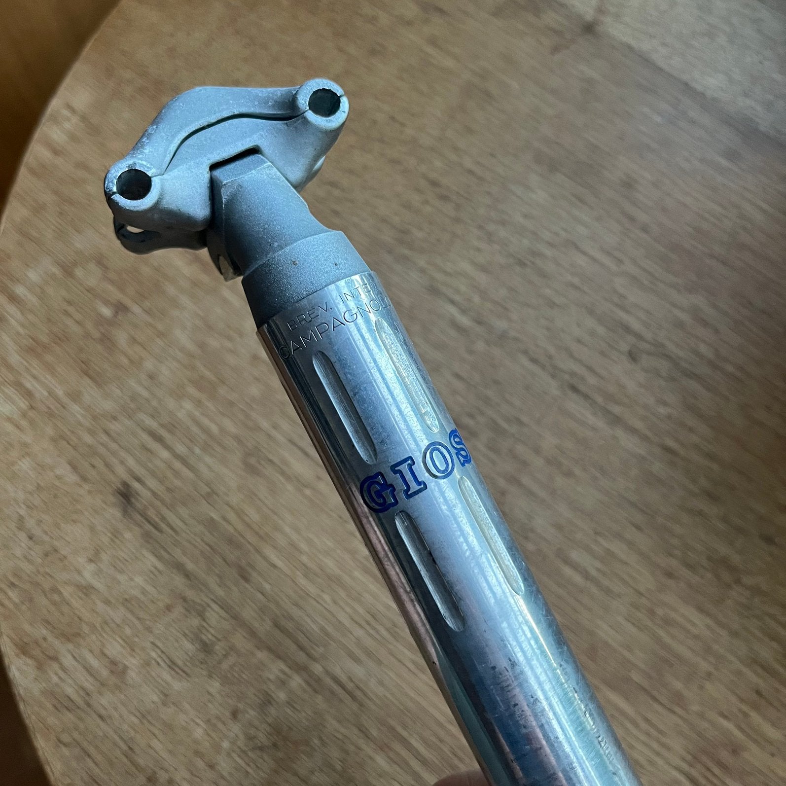 Campagnolo Super Record GIOS panto zadelpen 27.2, Gebruikt, Ophalen of Verzenden, Racefiets, Zadel