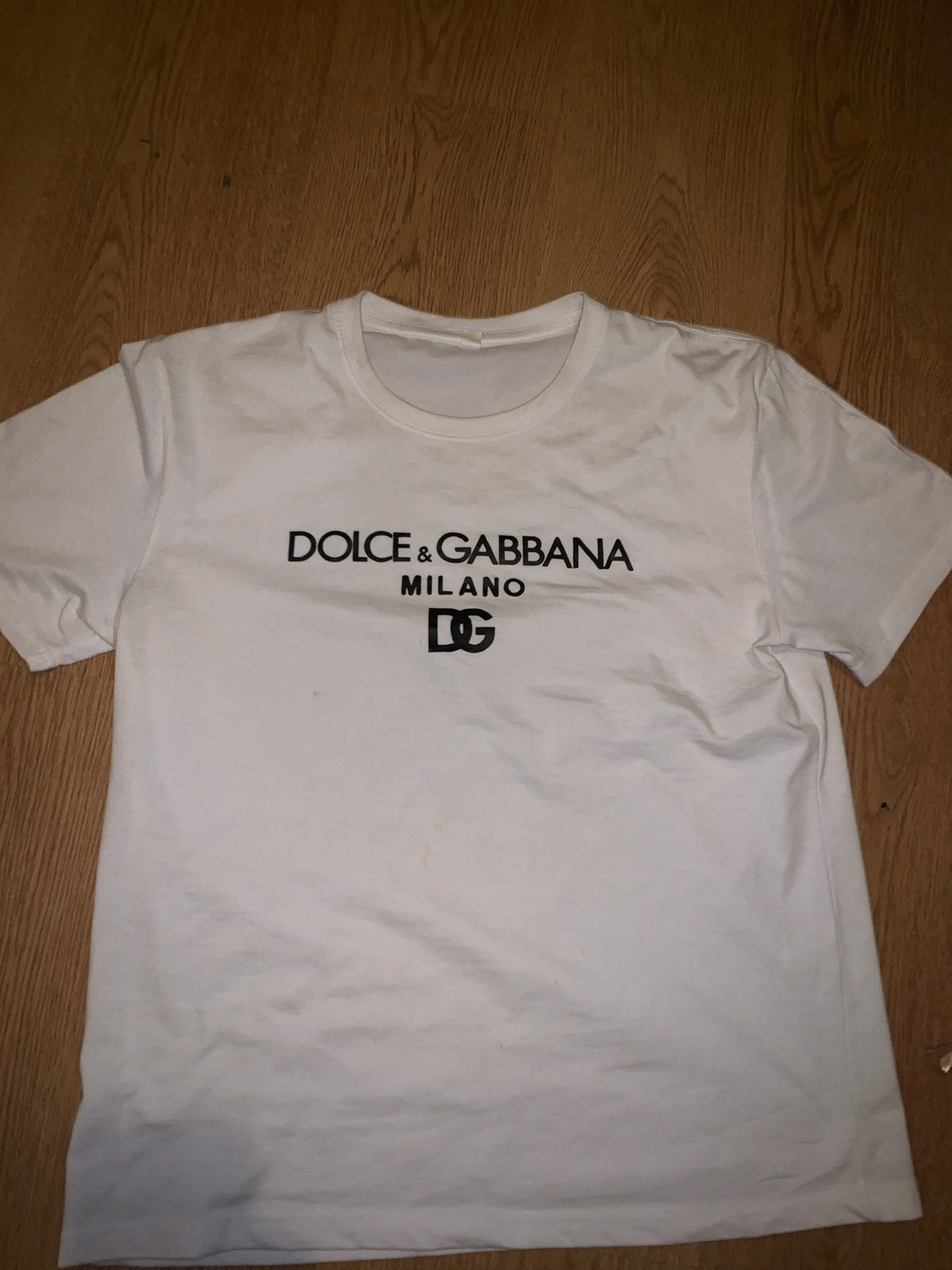 Dolce & Gabbana D&G T-shirt - Maat M, Kleding | Heren, Ophalen of Verzenden, Gedragen, Maat 48/50 (M), Wit