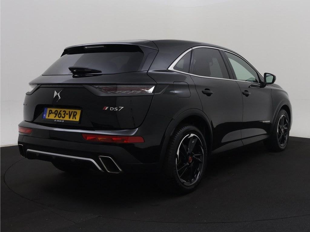 DS 7 Crossback Plug-in Hybrid 225pk Performance Line Alcanta, Auto's, DS, Euro 6, 4 cilinders, Zwart, Hybride Elektrisch/Benzine