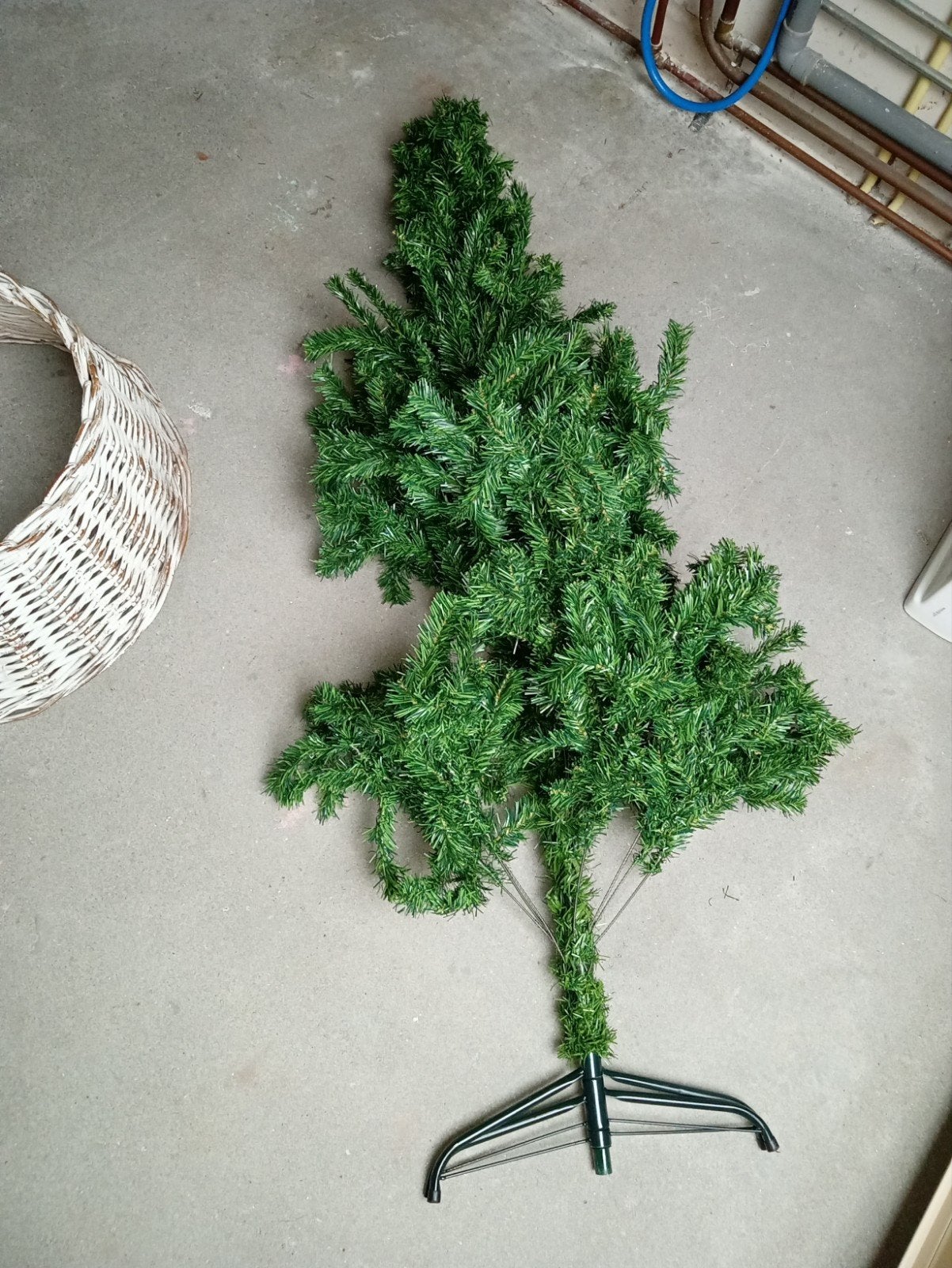 kunst kerst boom met mand, Diversen, Kerst, Ophalen