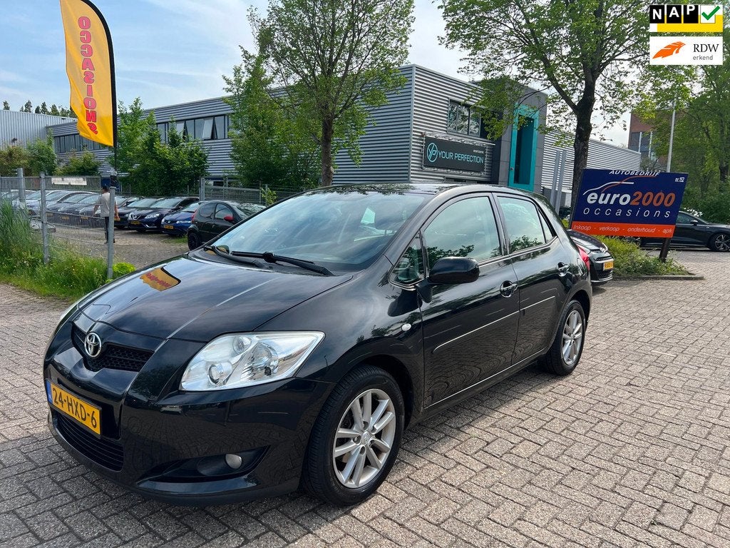 Toyota Auris 1.6-16V Dynamic - DEALER ONDERHOUDEN - NAP !, Voorwielaandrijving, Gebruikt, Zwart, 4 cilinders