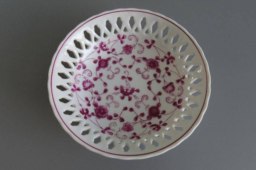 August Warnecke China Purpur schaal, Ophalen of Verzenden