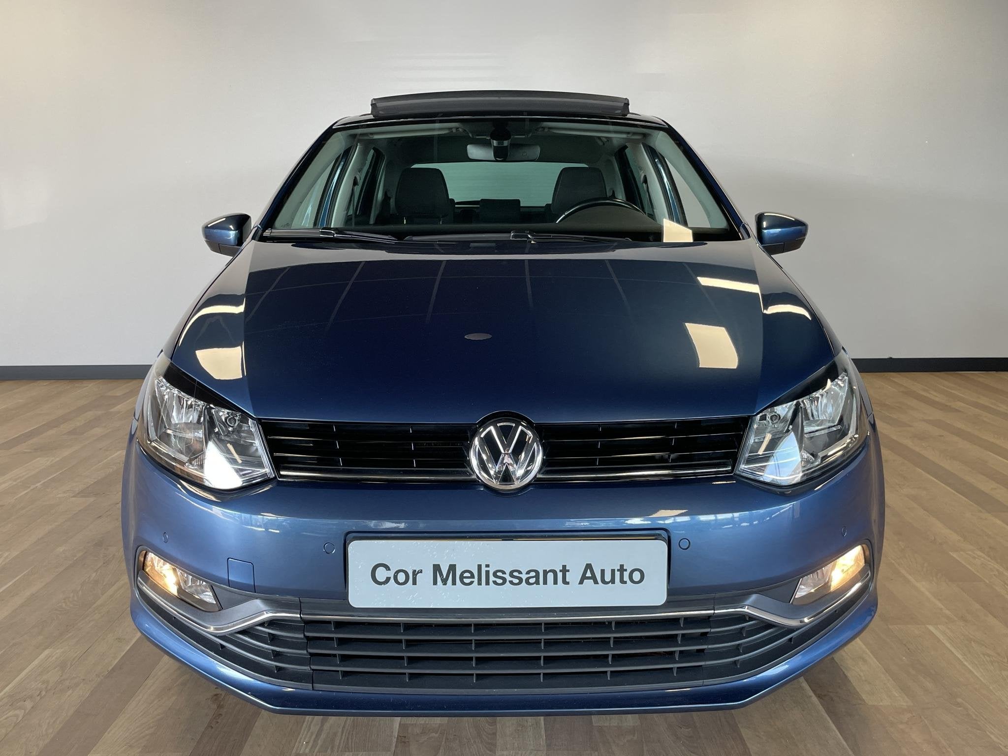 Volkswagen Polo 1.0 TSI Allstar, Auto's, Gebruikt, Euro 6, Blauw, Bedrijf