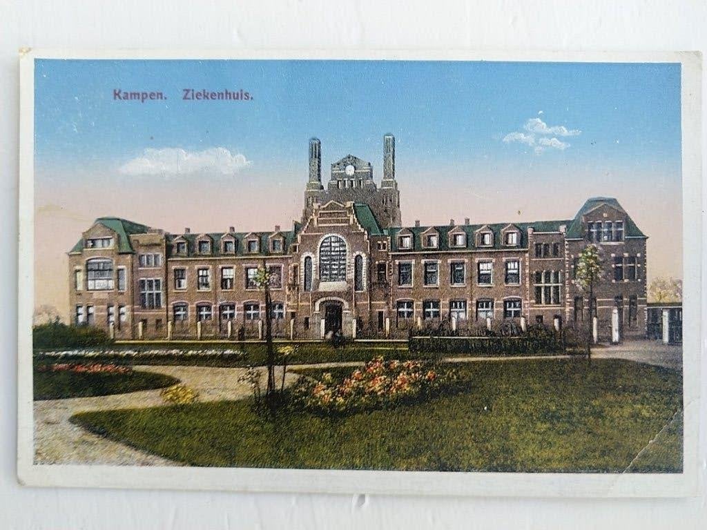 Ansichtkaart Kampen Ziekenhuis J.H. Schaefer 1905-1910, Ophalen of Verzenden, Voor 1920, Ongelopen, Overijssel