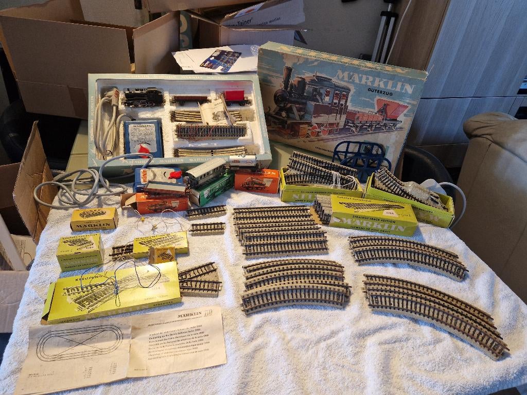 Marklin Starterset + uitbreidingen., Hobby en Vrije tijd, Wisselstroom, Ophalen of Verzenden, Analoog, Märklin