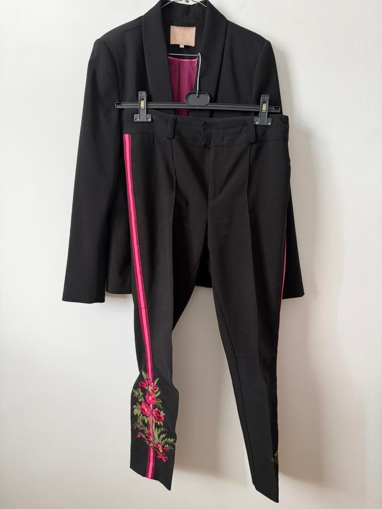 Josh V set pak blazer en pantalon - L, Maat 38/40 (M), Kostuum of Pak, Zwart, Ophalen of Verzenden