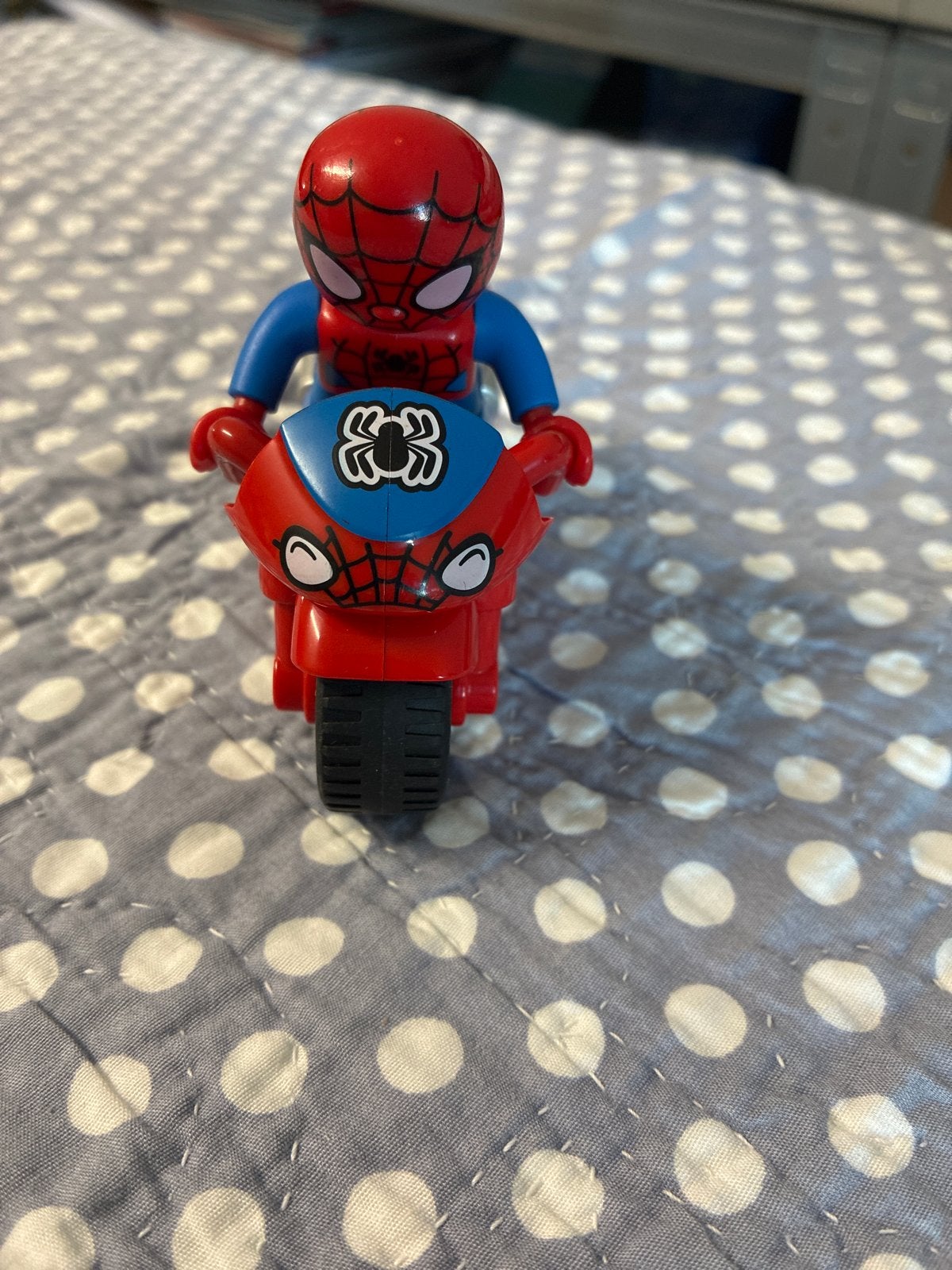 Spiderman op Motor - Bouwblokken Speelgoed, Ophalen of Verzenden, Gebruikt, Overige merken