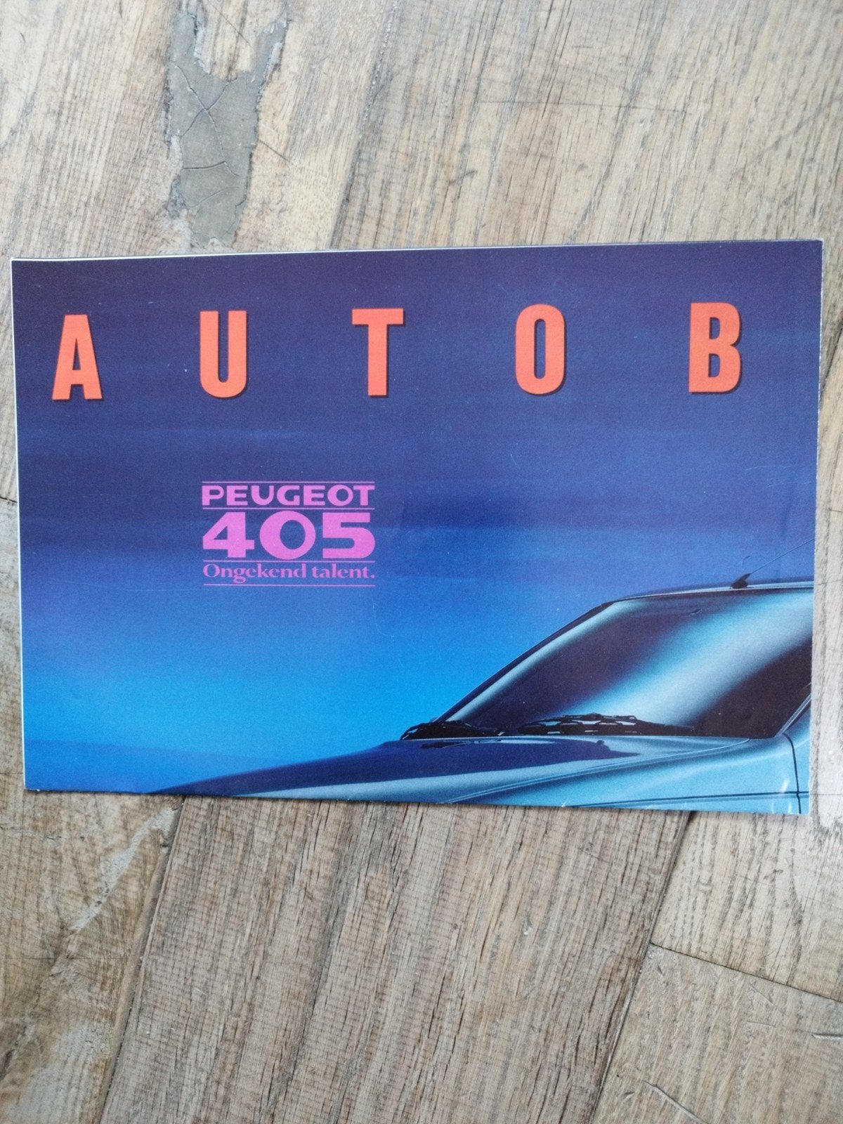 Peugeot 405 Autoboek Kalender 1988, Ophalen of Verzenden, Zo goed als nieuw, Peugeot, Peugeot