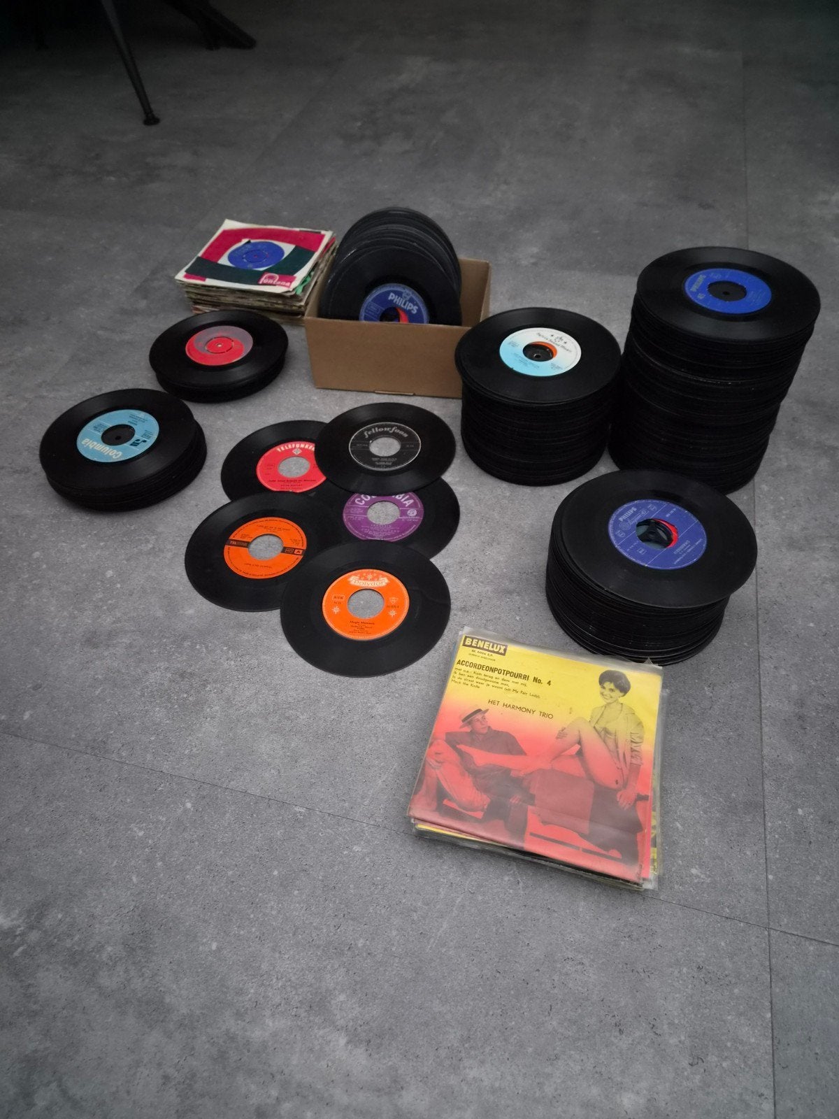Ong 250 Singles te koop, zie beschrijving!!!, Cd's en Dvd's, Ophalen, Gebruikt, Overige formaten, Levenslied of Smartlap