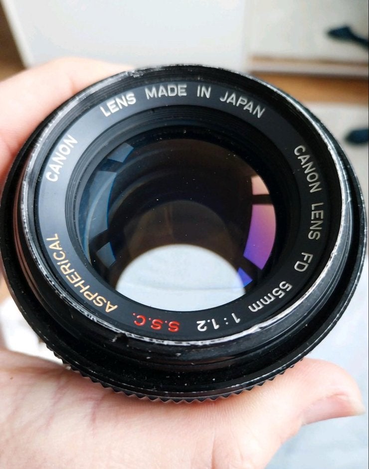 Canon FD 55mm 1:1.2 S.S.C. Aspherical lens, Gebruikt, Canon, Canon FD, Ophalen of Verzenden