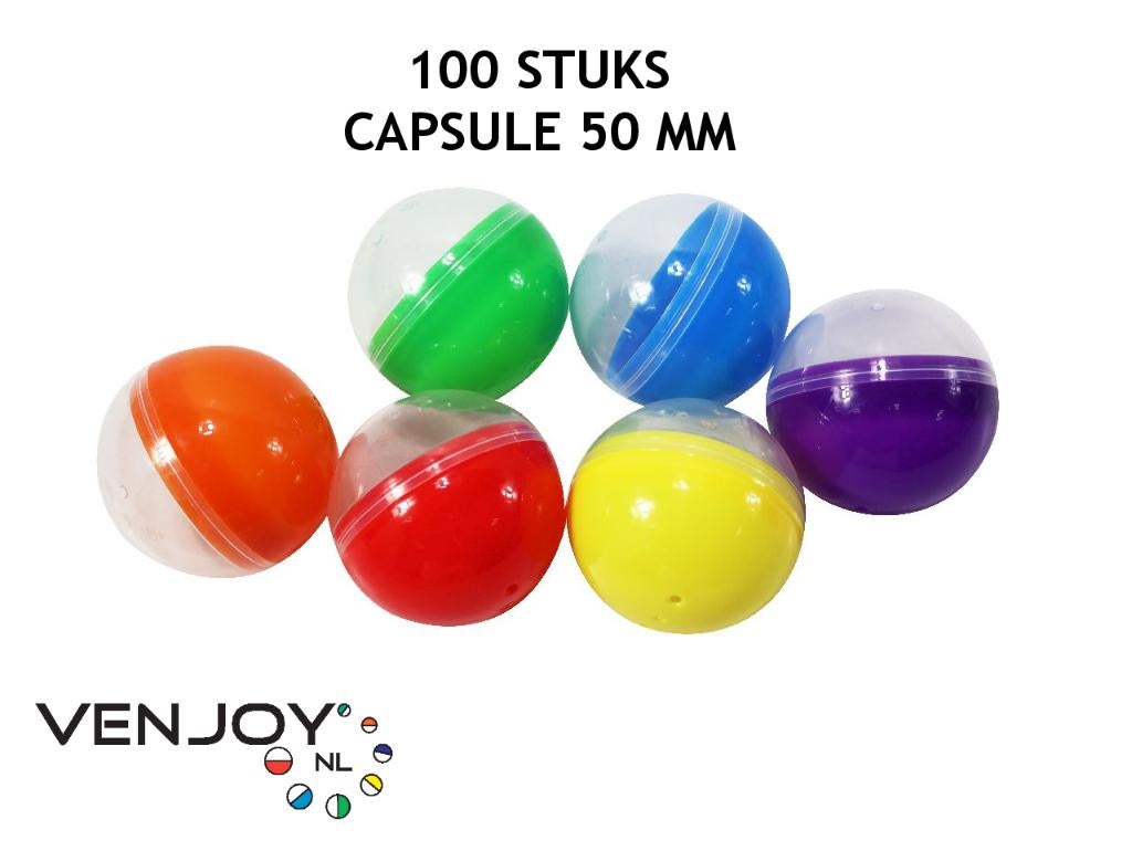 Lege plastic speelgoed CAPSULES - vending ballen automaat, Ophalen of Verzenden, Nieuw