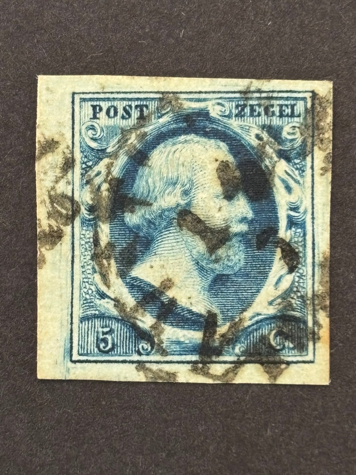 NVPH 1i plaat III pos 6 breed, Postzegels en Munten, Postzegels | Nederland, Ophalen of Verzenden