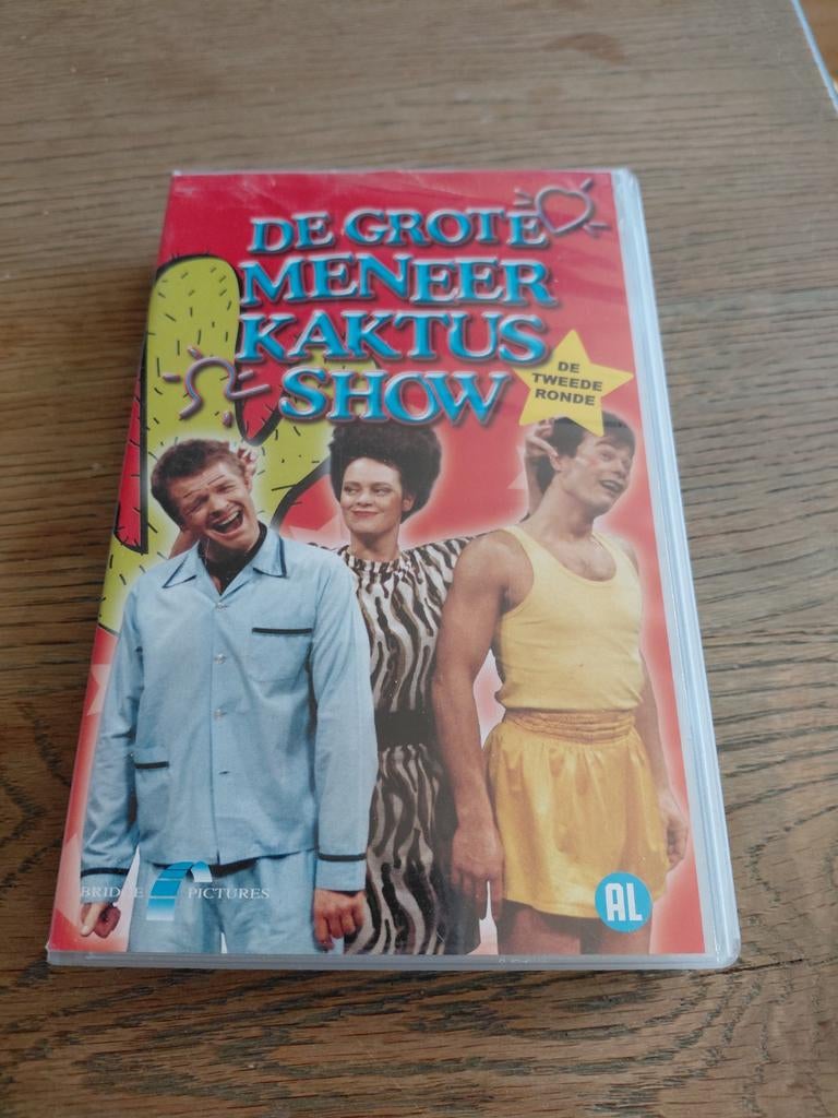 De Grote Meneer Kaktus Show tweede ronde videoband., Cd's en Dvd's, Alle leeftijden, Ophalen of Verzenden, Gebruikt, Tv-serie of Tv-programma