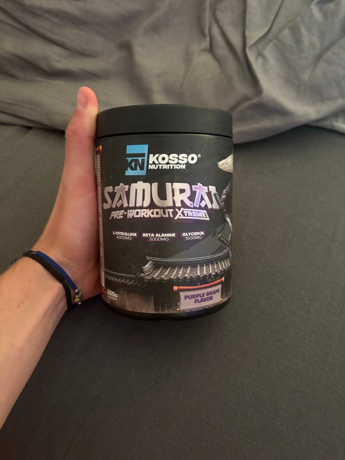 Kosso Nutrition Pre-Workout Xtreme - Samurai & Tsunami, Ophalen, Gebruikt, Poeder of Drank