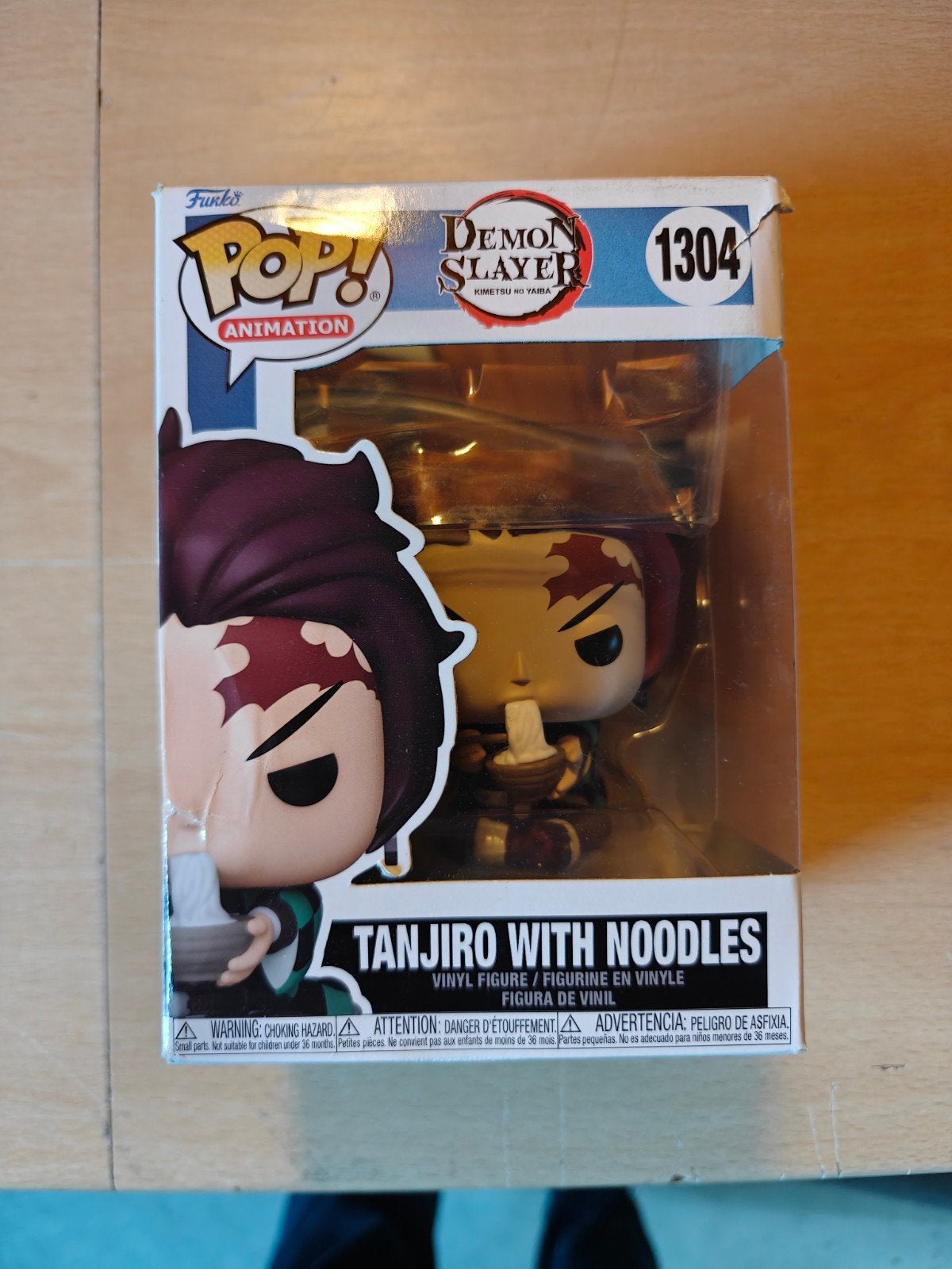Funko Pop! Demon Slayer Tanjiro with Noodles #1304, Ophalen of Verzenden, Gebruikt