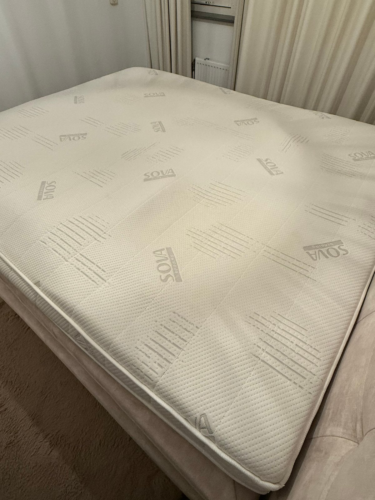 180x210 topper pocket plus deluxe (Haco), Ophalen, Gebruikt, 210 cm, Tweepersoons