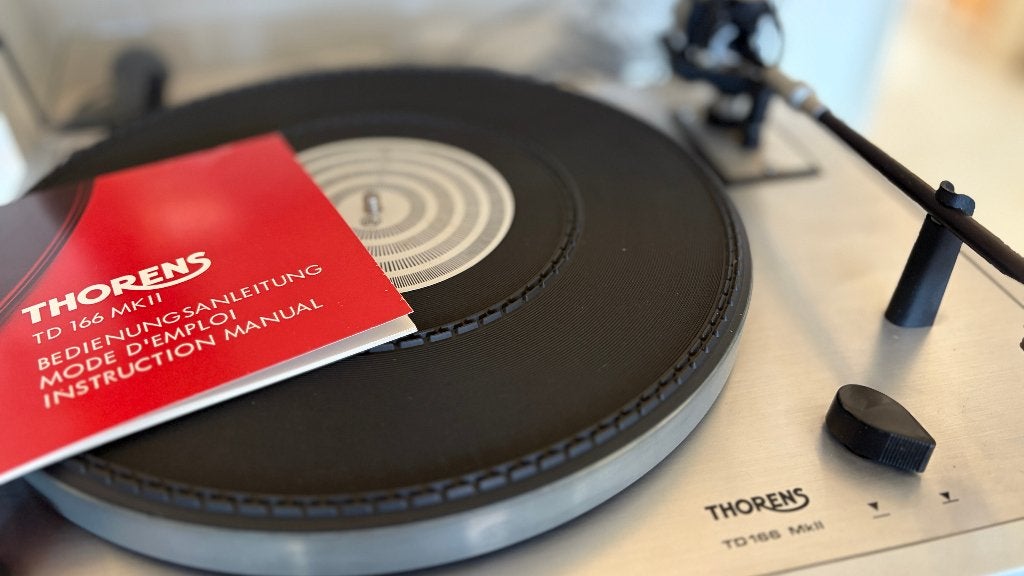 Thorens TD 166 MkII Platenspeler met handleiding, Ophalen, Gebruikt, Platenspeler, Thorens