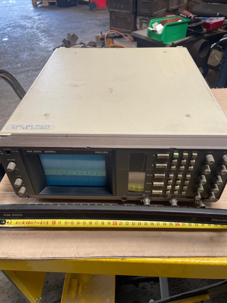 Philips PM 3055 60MHz Oscilloscoop, Ophalen of Verzenden, Gebruikt