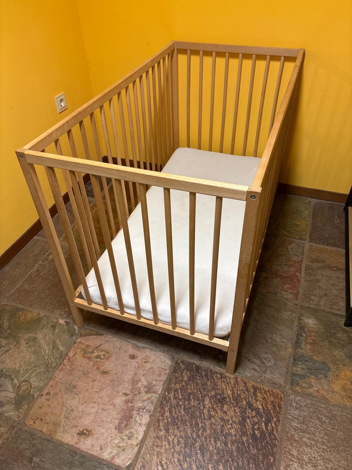 Ikea Kinderbedje met matras, Ophalen, Gebruikt, Ledikant