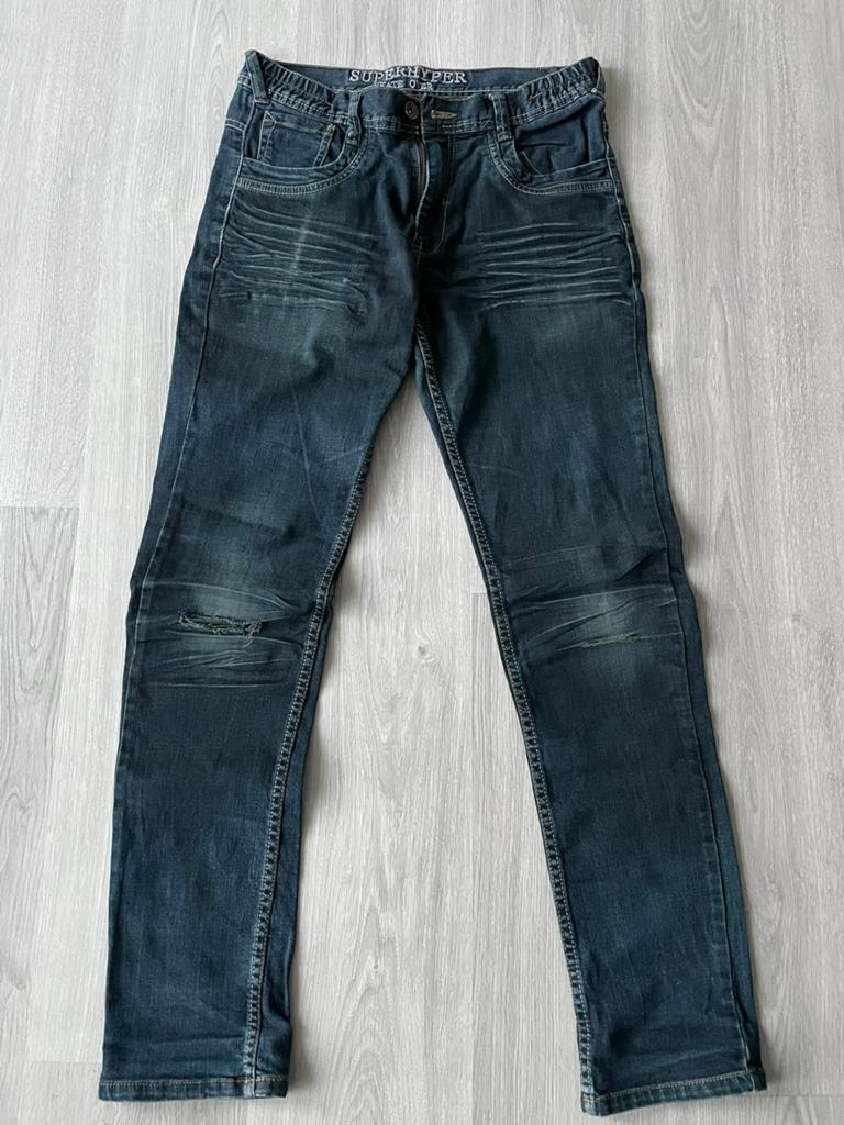 C&A spijkerbroek donkerblauw maat 164, Kinderen en Baby's, Kinderkleding | Maat 164, Ophalen of Verzenden, Gebruikt, Jongen, Broek