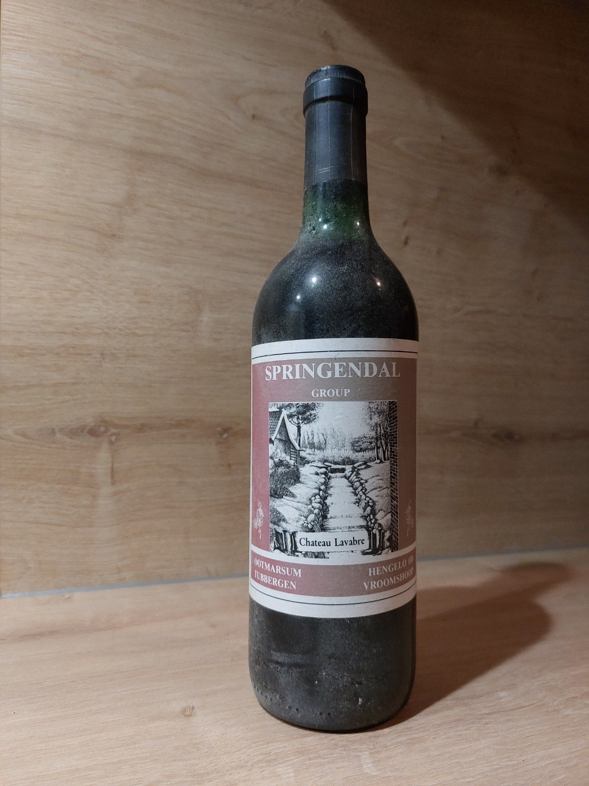 Vintage Chateau Lavabre Rode Wijn - Springendal Group, Ophalen of Verzenden, Gebruikt, Overige gebieden, Rode wijn