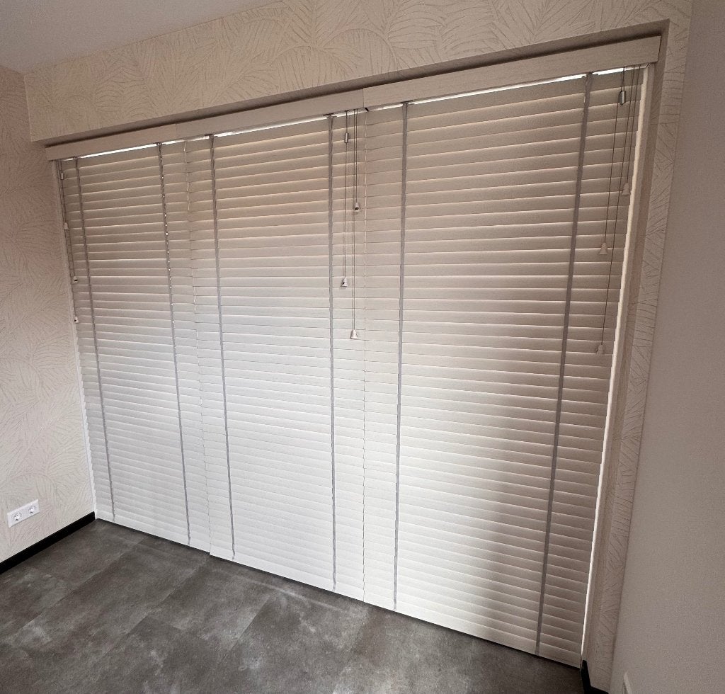luxaflex houten jalouzieeen, Ophalen, Jaloezie, Inclusief montageonderdelen, Beige