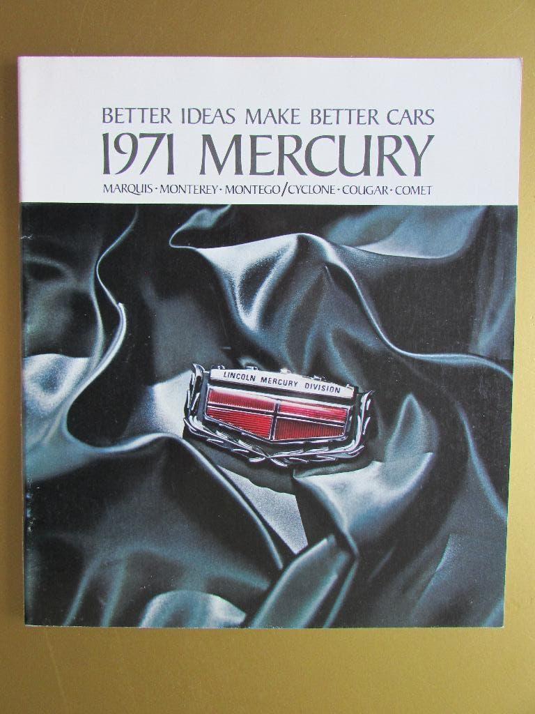 1971 Mercury prestige brochure, Engels, Ophalen of Verzenden, Zo goed als nieuw, Overige merken