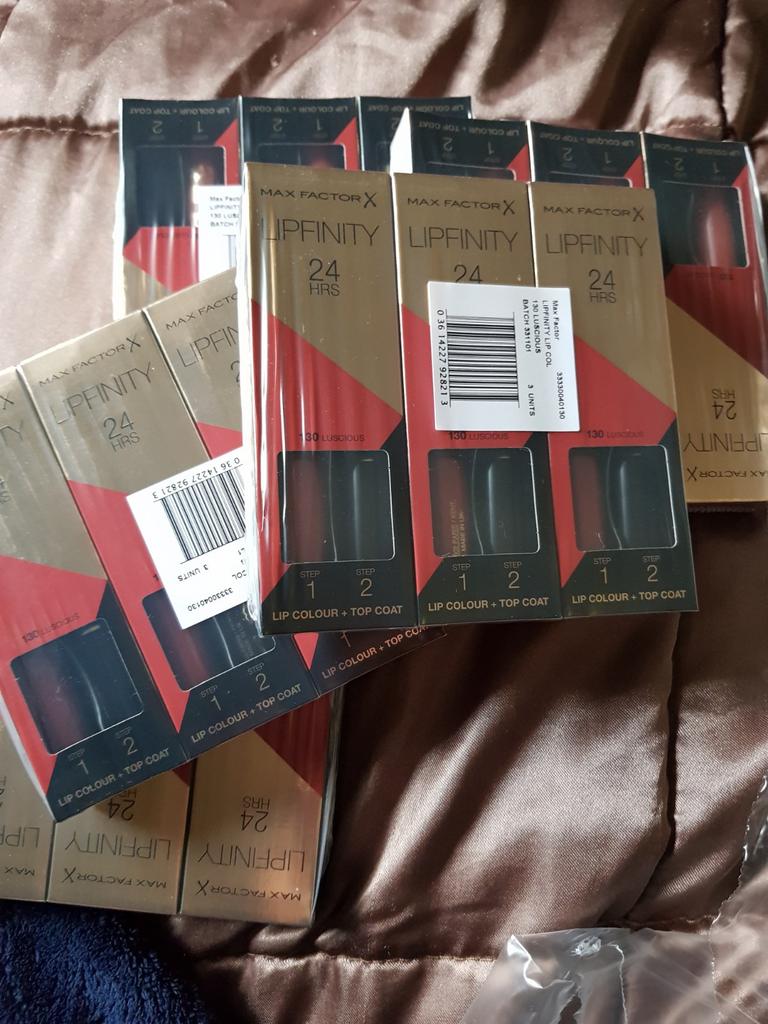 10 stuks maxfactor lipfinity zonder topcoat nr 130, Verzenden, Nieuw, Overige kleuren, Lippen