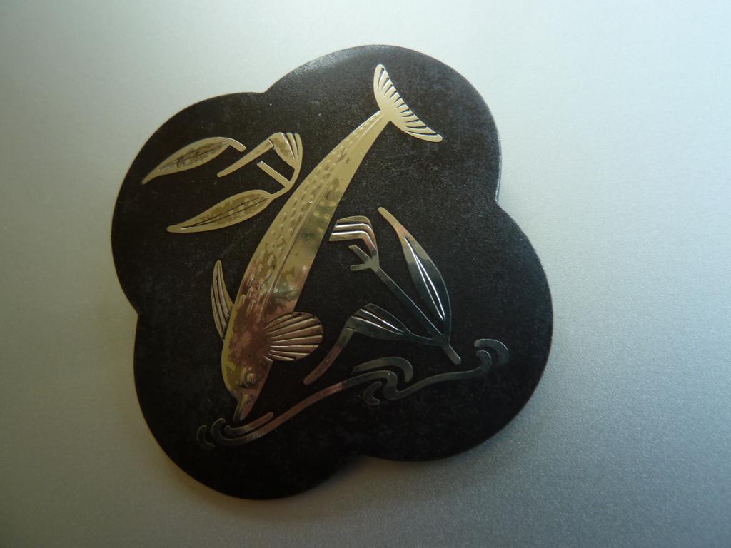Georg Jensen & Arno Malinowski antieke broche ca. 1940, izgs, Sieraden, Tassen en Uiterlijk, Verzenden, Zilver, Broche