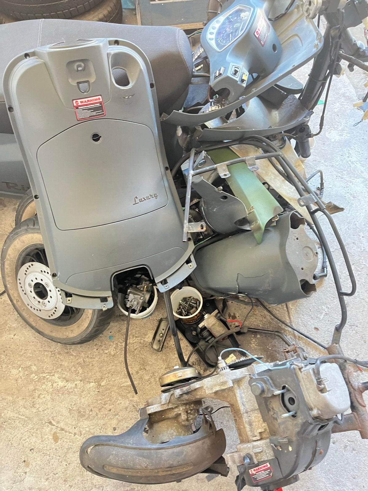 BTC Riva onderdelen - bijna complete scooter (zonder frame), Ophalen, Gebruikt, Overige typen, Overige merken