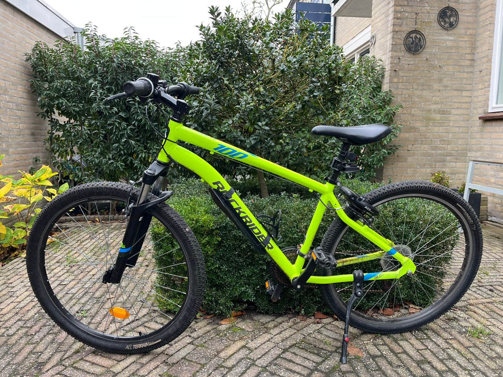 Rockrider st 100 mountainbike geel (L), Ophalen, Gebruikt, Heren, Overige merken