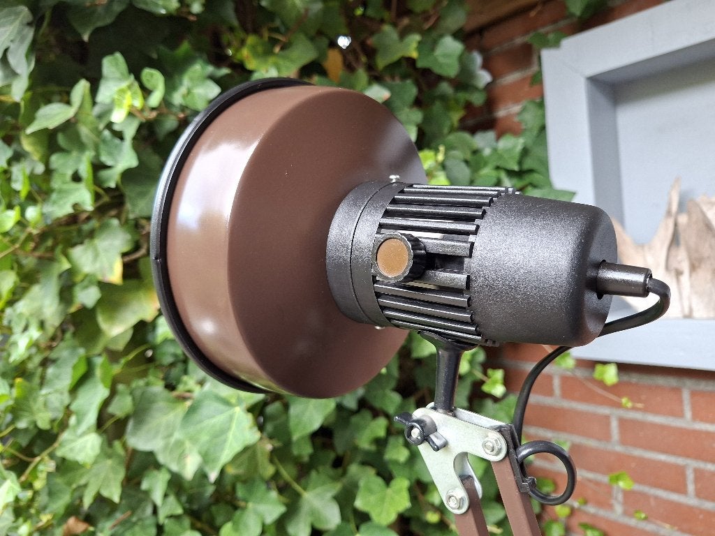 Architectenlamp- vintage bureaulamp -leeslamp -tafellamp 70s, Bureaulamp, Gebruikt, Overige merken, Vintage