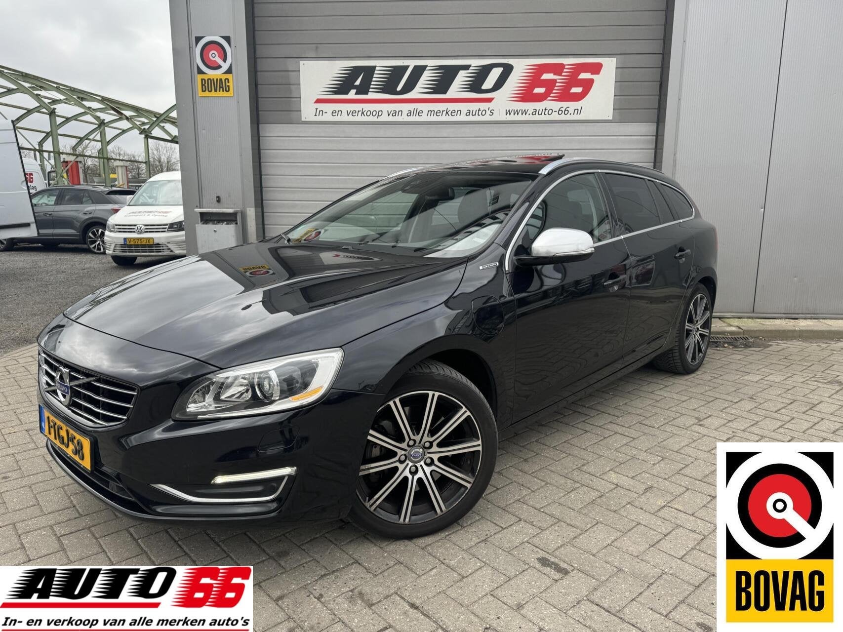 Volvo V60 2.4 D6 AWD Plug-In Hybrid Summum, Auto's, Volvo, Automaat, Zwart, Met garantie (alle), Automatische klimaatregeling