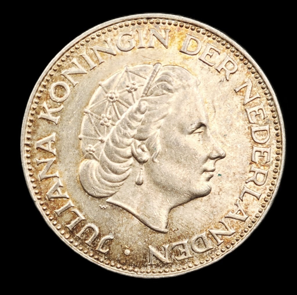 1960 Rijksdaalder Juliana FDC-, Koningin Juliana, Verzenden, Zilver, Losse munt