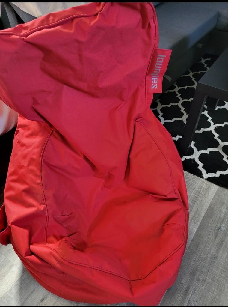 Zitzak Loungies, Ophalen of Verzenden, Zo goed als nieuw, Rood, Zitzak
