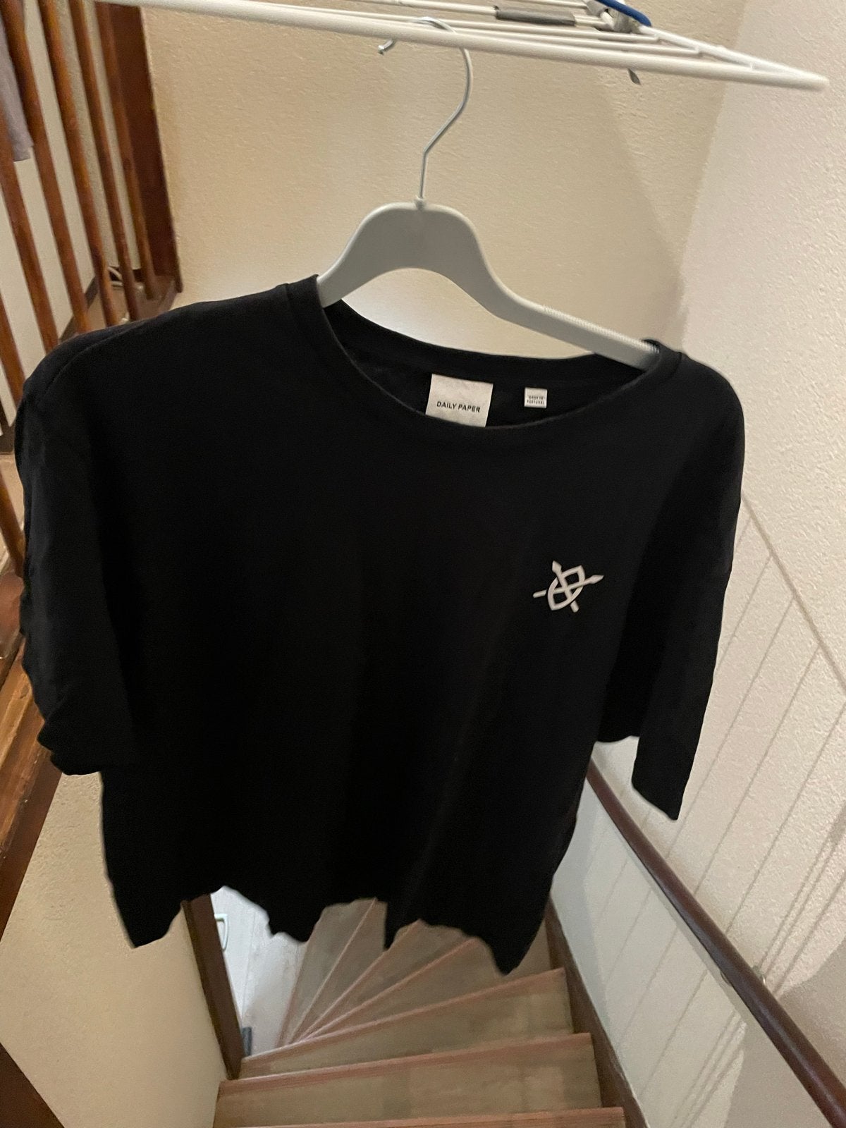 Daily Paper heren T-shirt - Zwart - Maat XXL, Ophalen of Verzenden, Zo goed als nieuw, Overige maten, Zwart