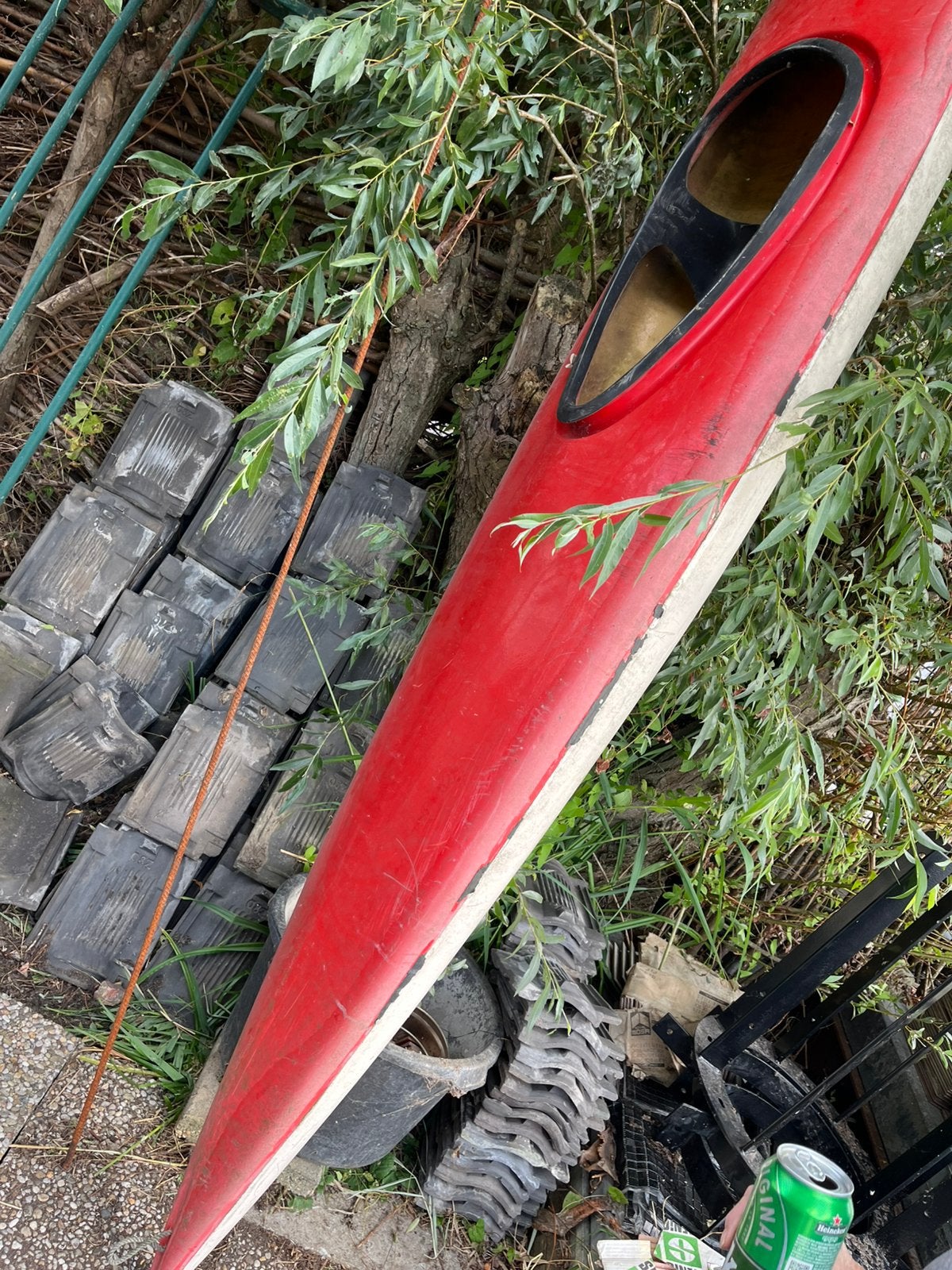 Kano 4 mtr lang, zonder paddel, Watersport en Boten, Kano's, Ophalen, Gebruikt, Eén persoon, Kajak