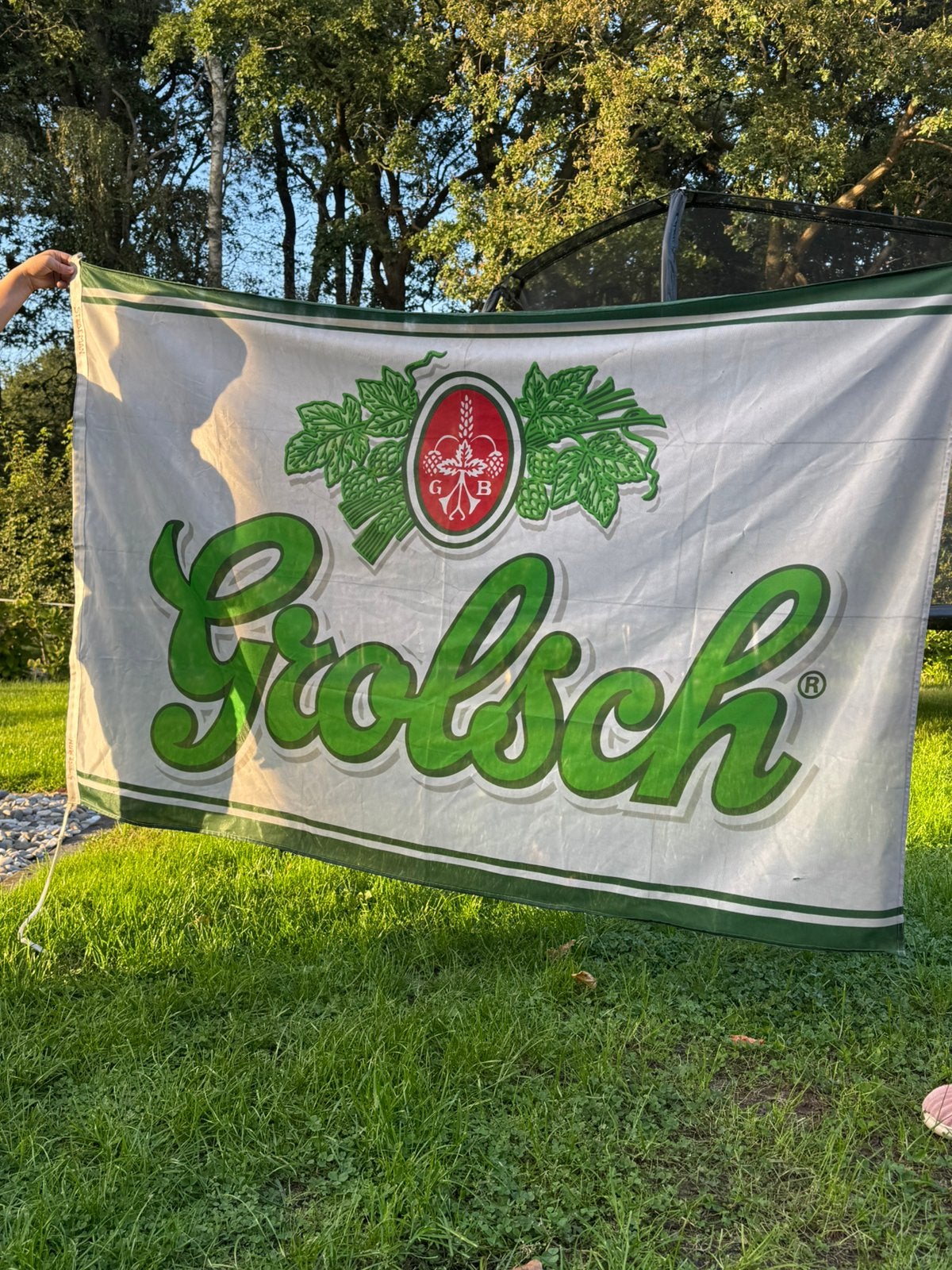 Grolsch vlag, Diversen, Vlaggen en Wimpels, Ophalen of Verzenden, Gebruikt