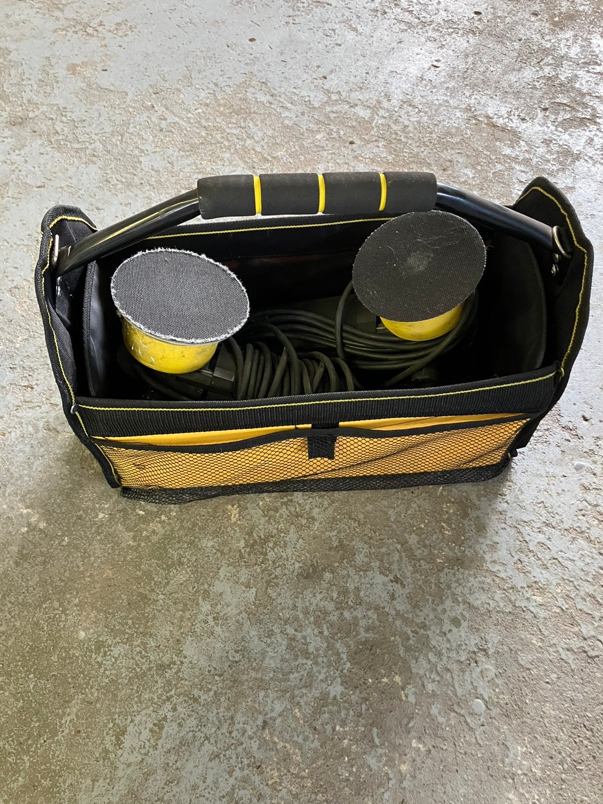 Mequiars detailing bag/tas met polijstmachines, Ophalen, Zo goed als nieuw