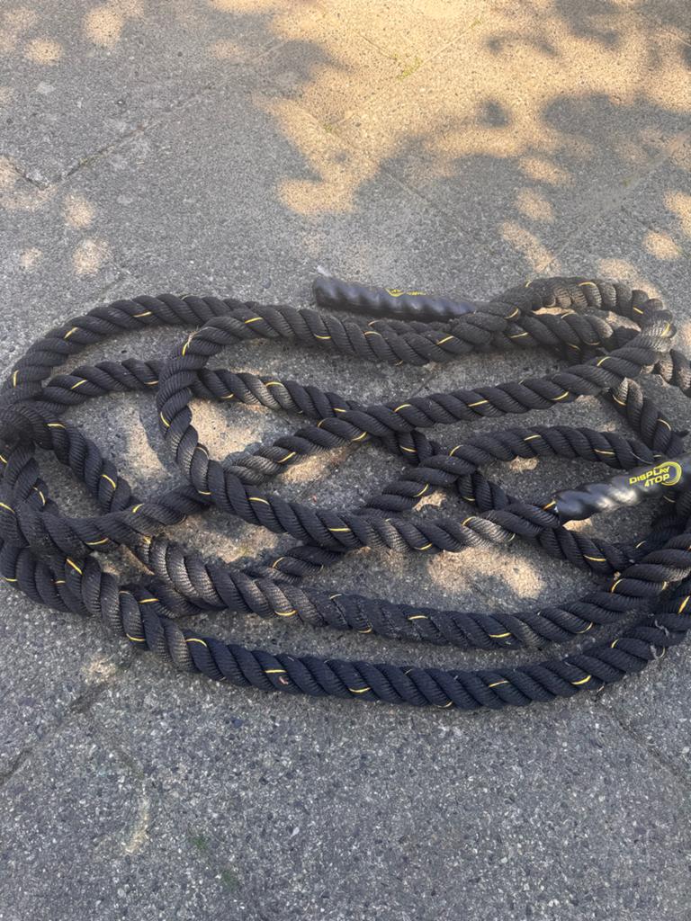 Battle Rope - Krachttraining Touw, Sport en Fitness, Fitnessmaterialen, Ophalen of Verzenden, Gebruikt, Armen, Battle rope
