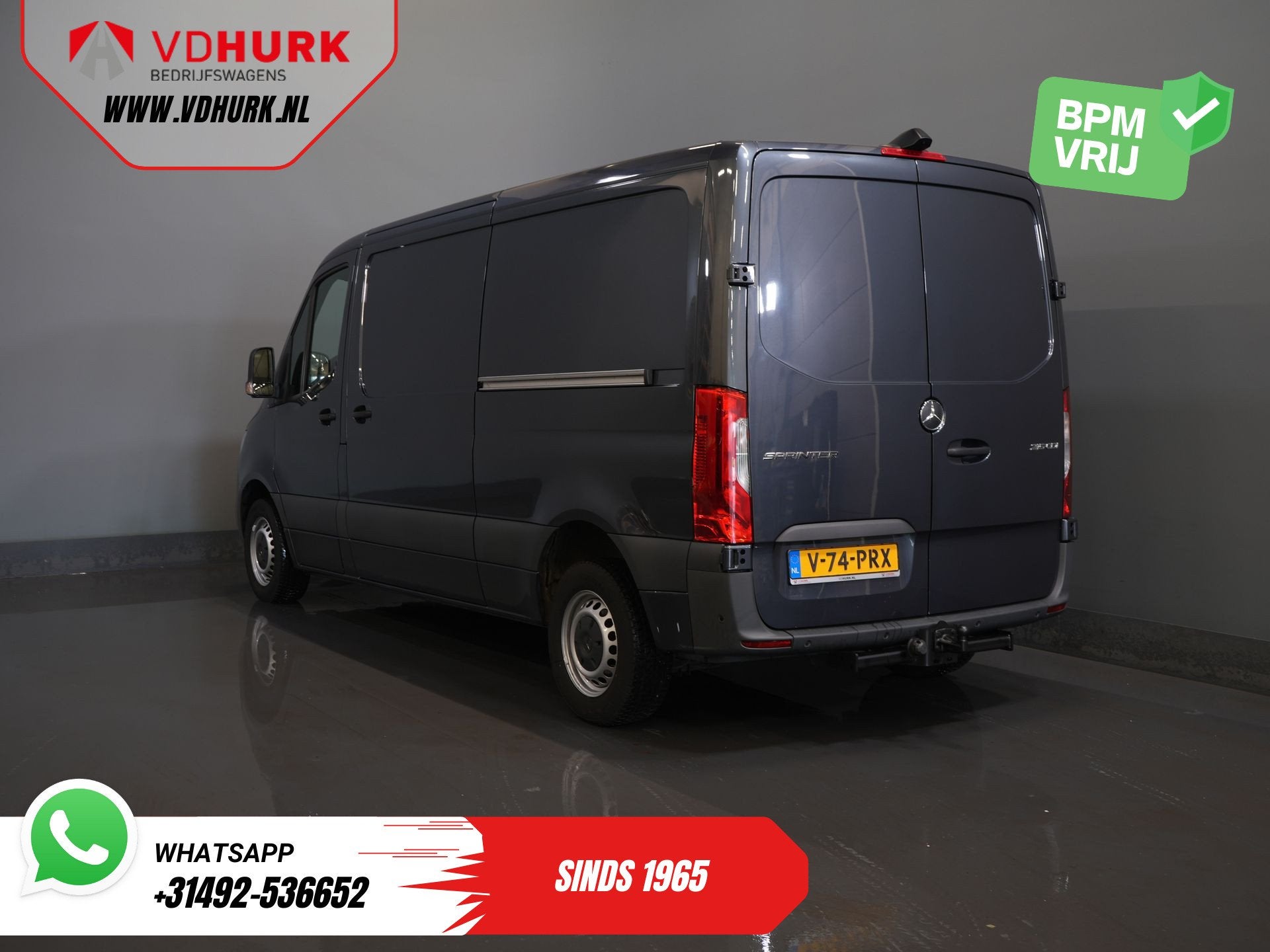 Mercedes-Benz Sprinter 150 pk L2 2x Schuifdeur/ 360 Camera/, Voorwielaandrijving, Stof, Gebruikt, 4 cilinders