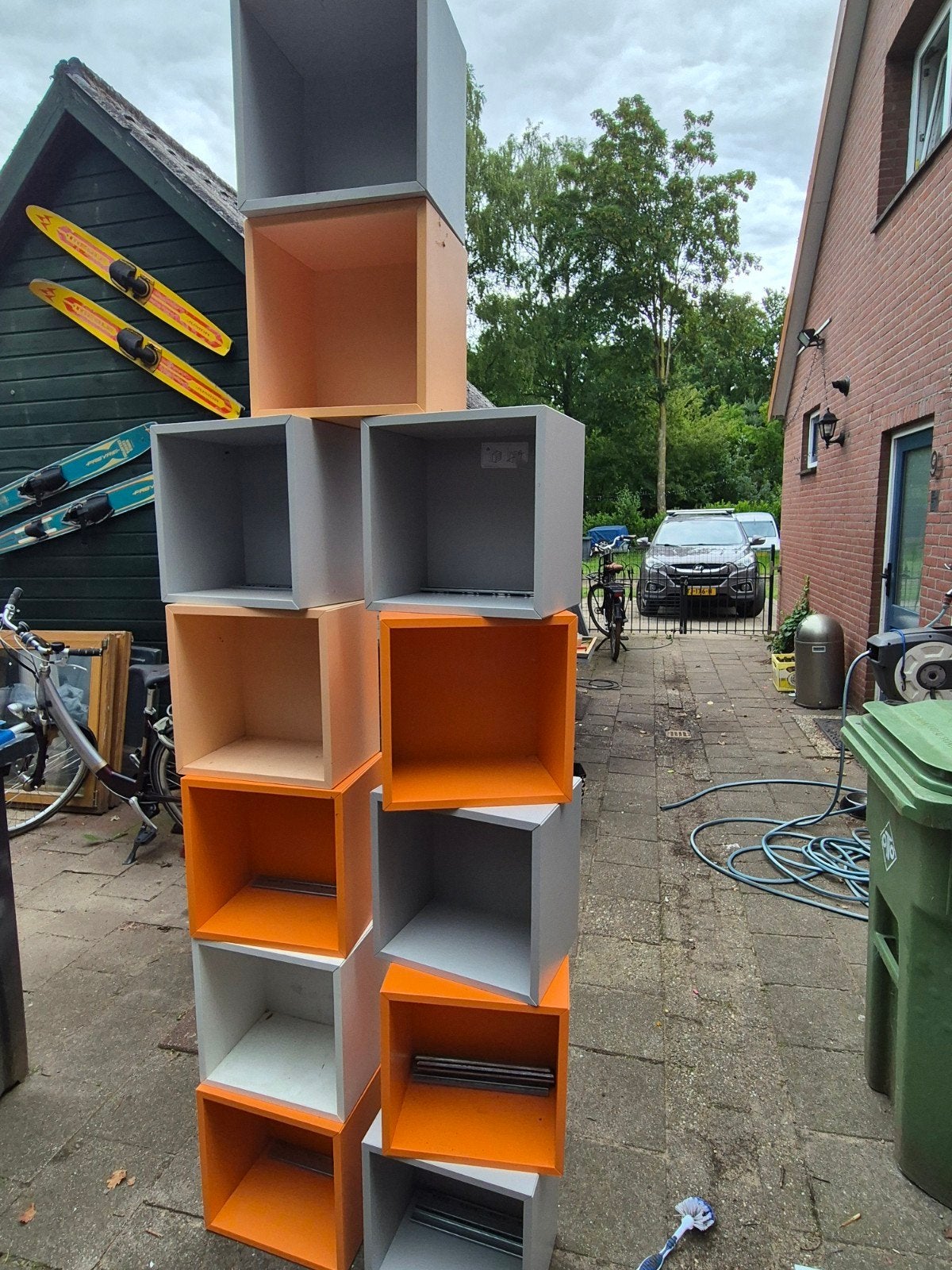 Vintage IKEA Kubussen (12 stuks) met ophangbeugel, Ophalen of Verzenden, Gebruikt