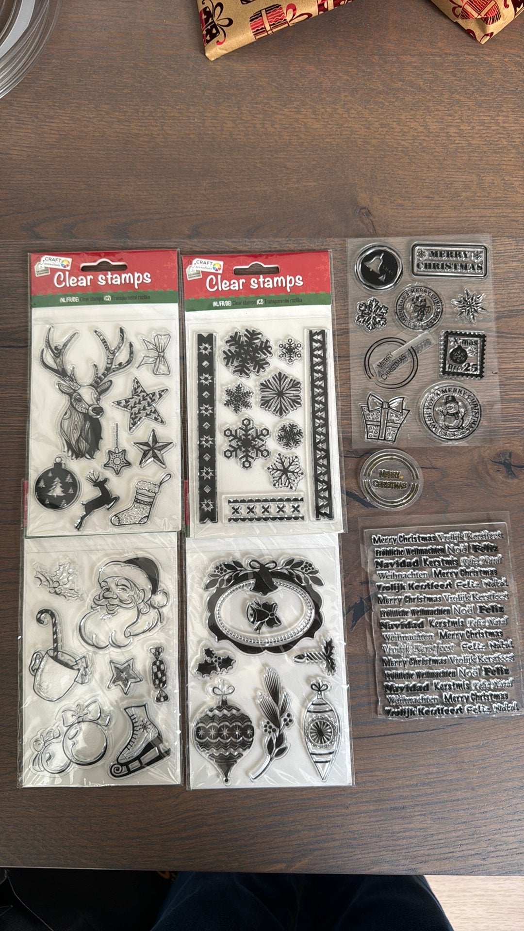 Kerst clearstamps, Ophalen of Verzenden, Zo goed als nieuw, Clearstamp