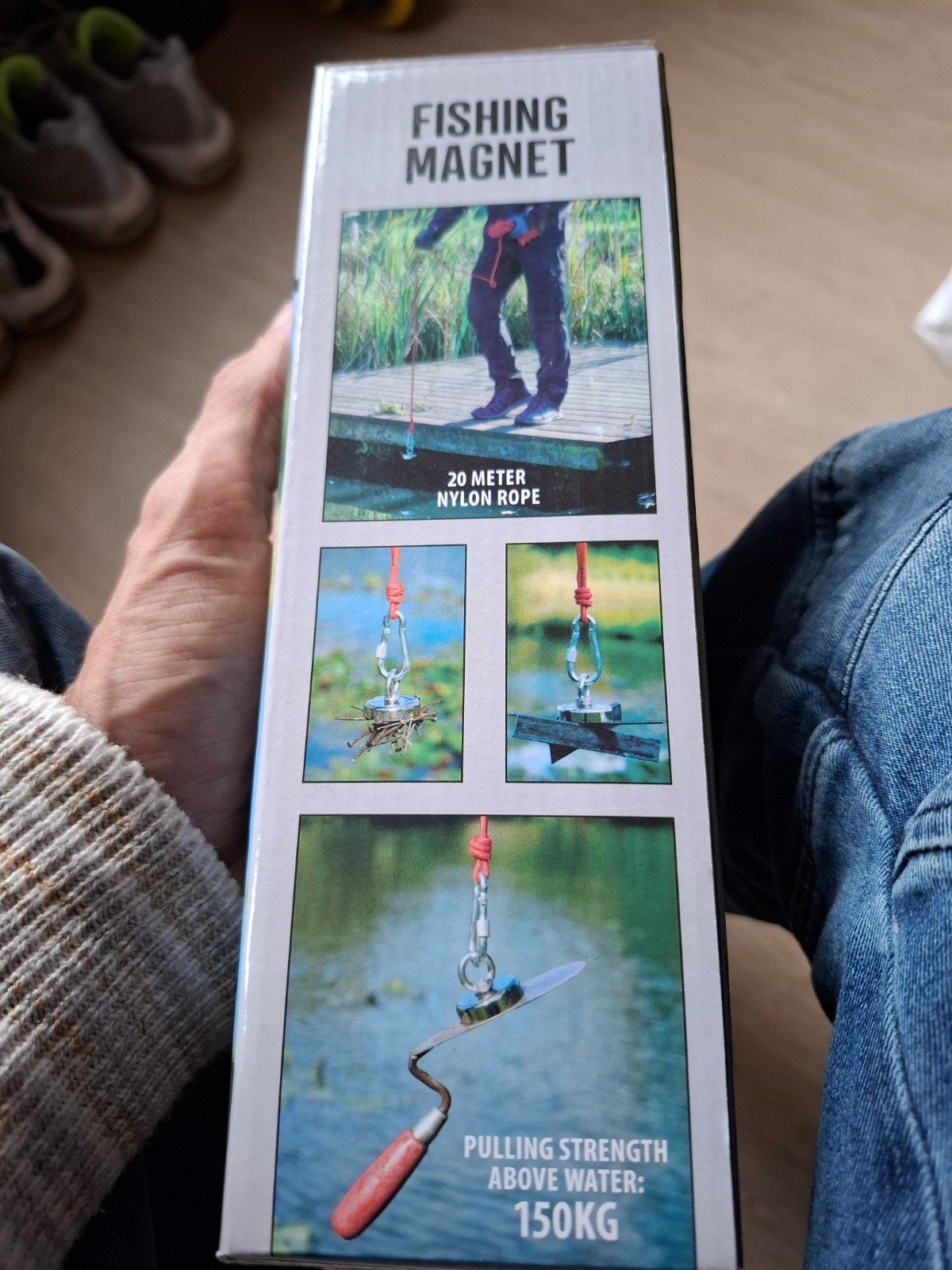 Fishing Magnet met 20 meter nylon touw - 150KG trekkracht, Hobby en Vrije tijd, Ophalen of Verzenden, Nieuw