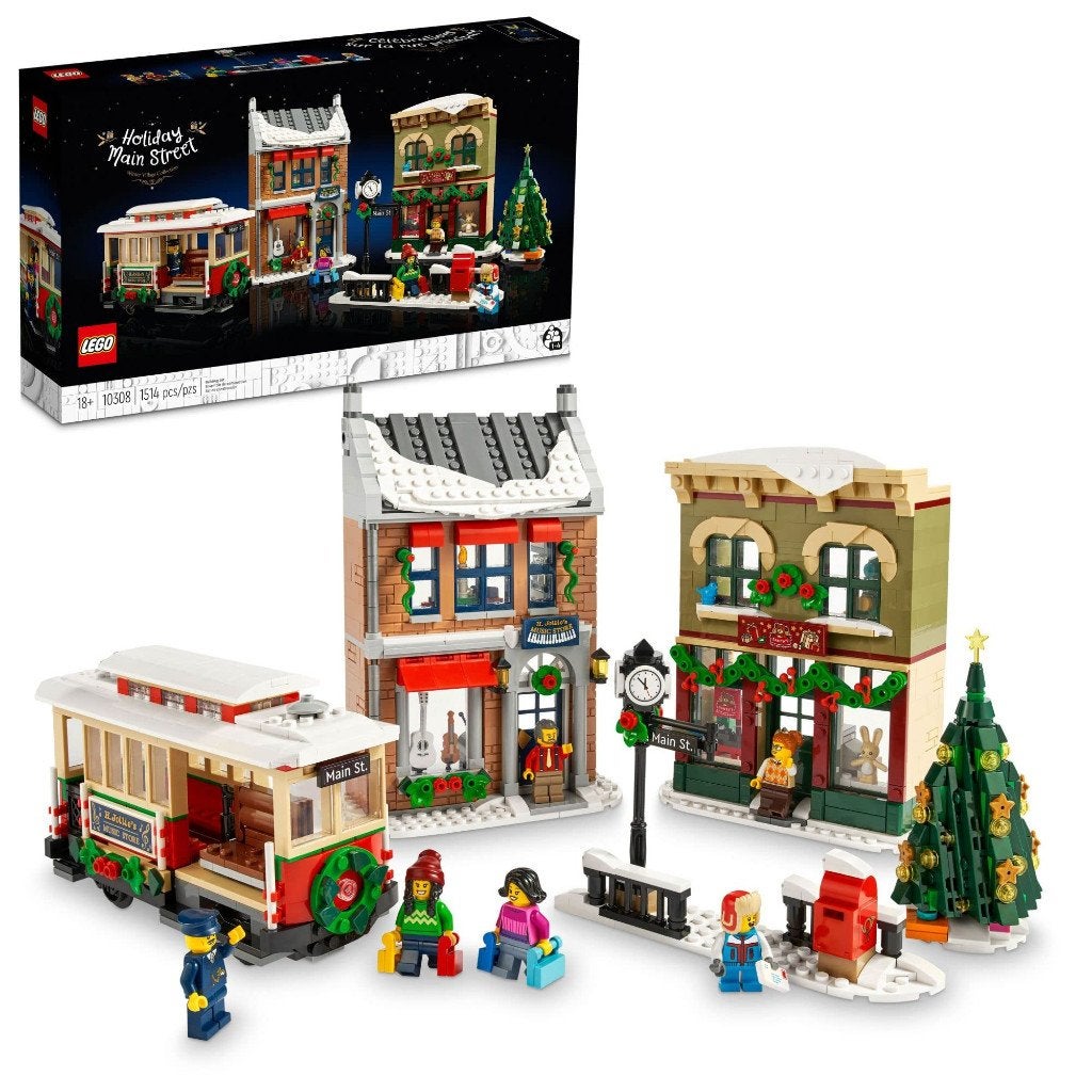 Lego 10308 Kerst Dorpsstraat nieuw sealed ongeopend, Lego, Nieuw, Ophalen of Verzenden, Icons