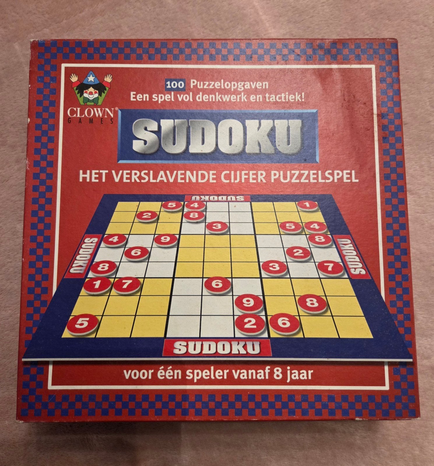 Sudoku Bordspel - Het Verslavende Cijfer Puzzelspel, Een of twee spelers, Ophalen of Verzenden, Gebruikt, Clown Games