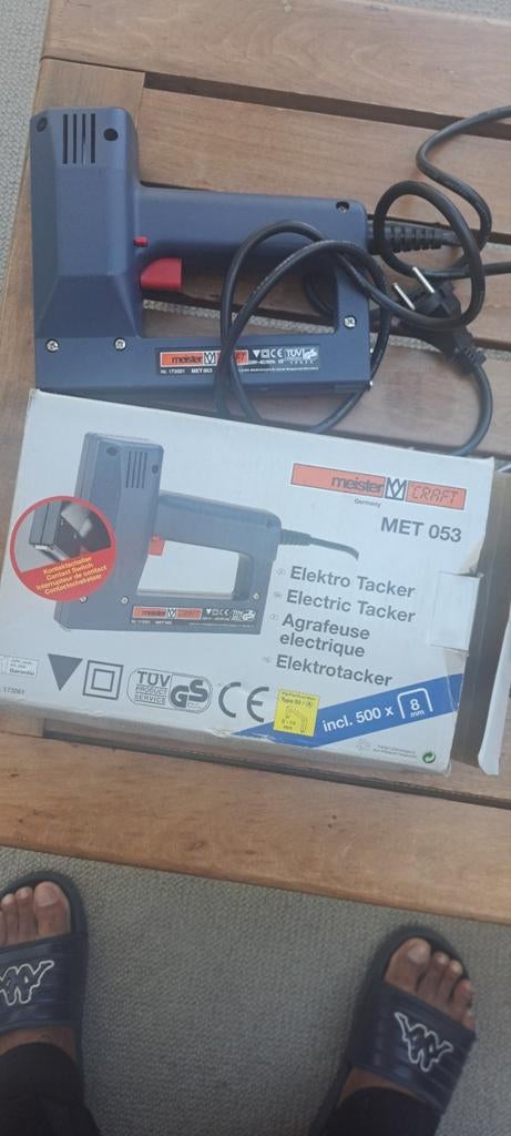 Nieuwe Meister Craft Elektrische Tacker MET 053, Ophalen of Verzenden, Nieuw