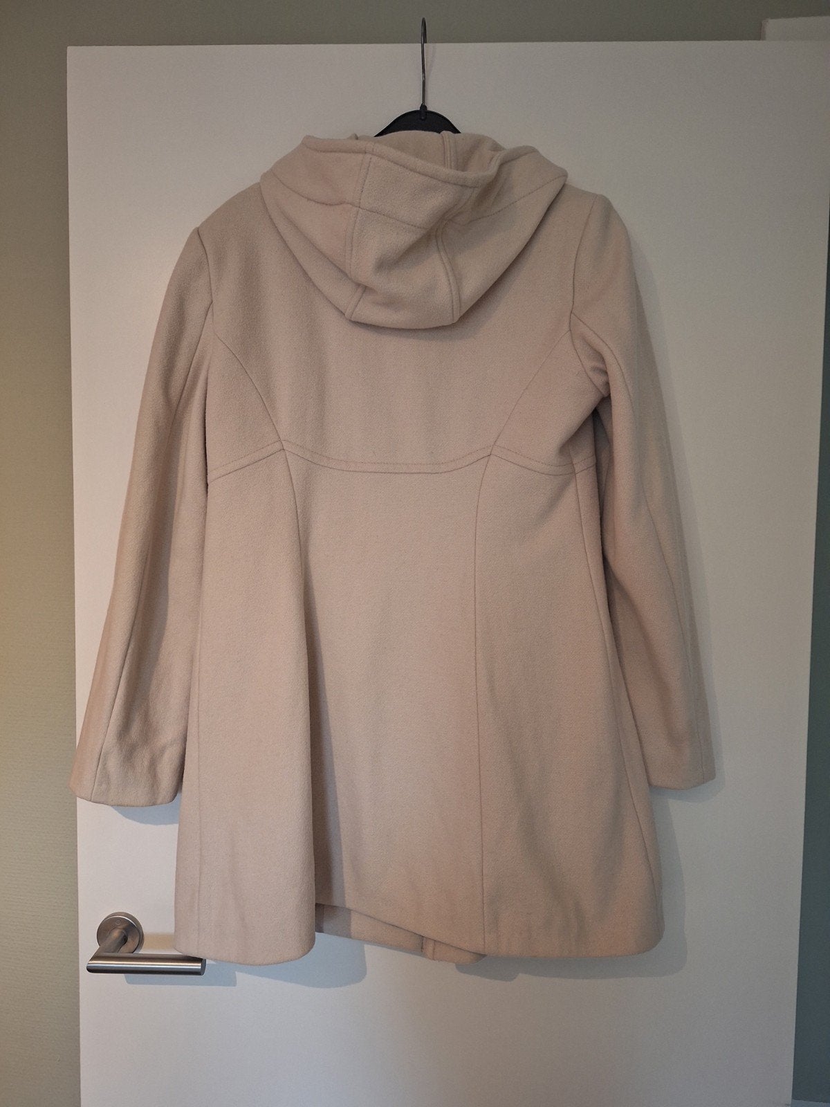 Benetton Dames Winterjas met Capuchon, Maat 38/40 (M), Benetton, Beige, Ophalen of Verzenden