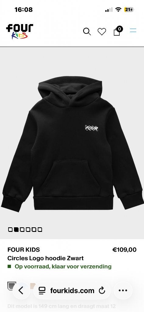 Four pak cirkels zwart, Kleding | Heren, Ophalen of Verzenden, Gedragen, Maat 48/50 (M)
